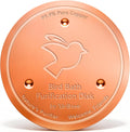 Mellbree 1-Pack Copper Flower bird bath copper accessory