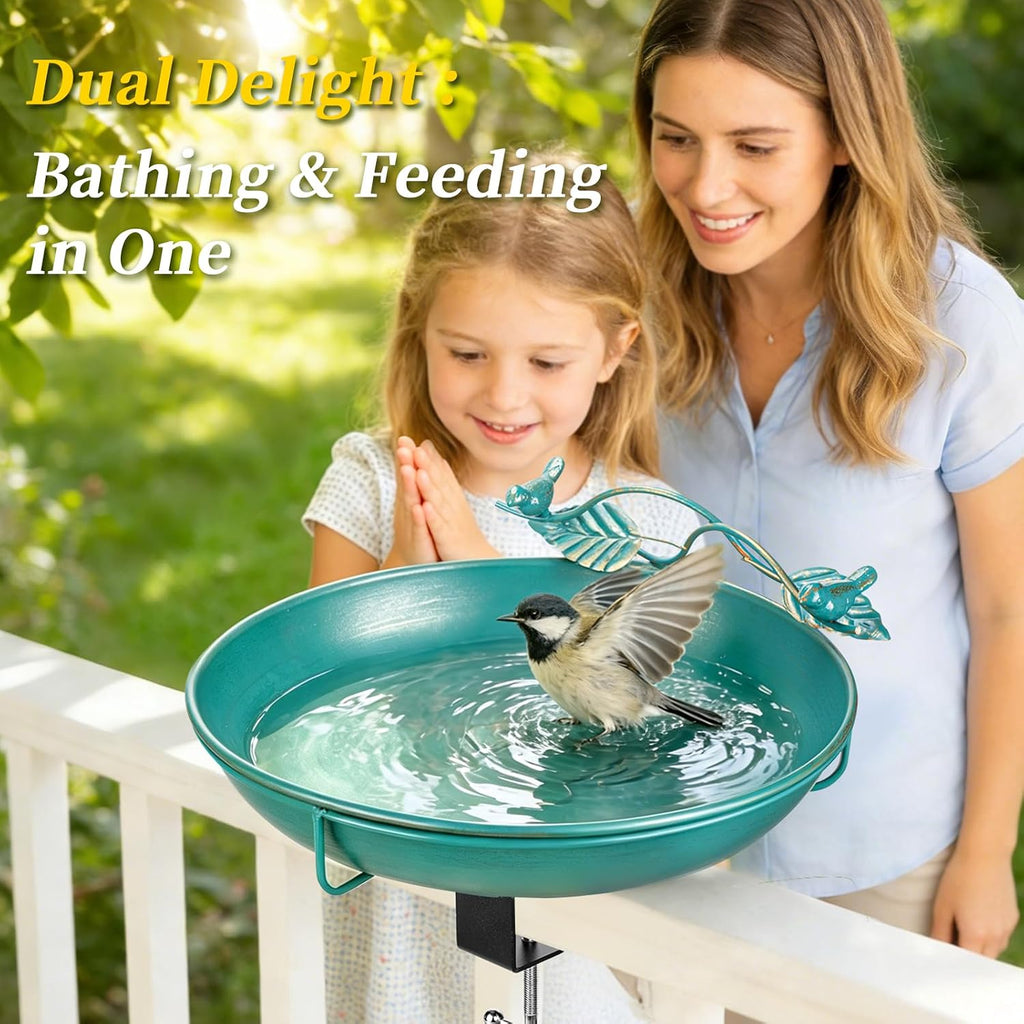 Mellbree deck-mounted railing bird bath detail image 7