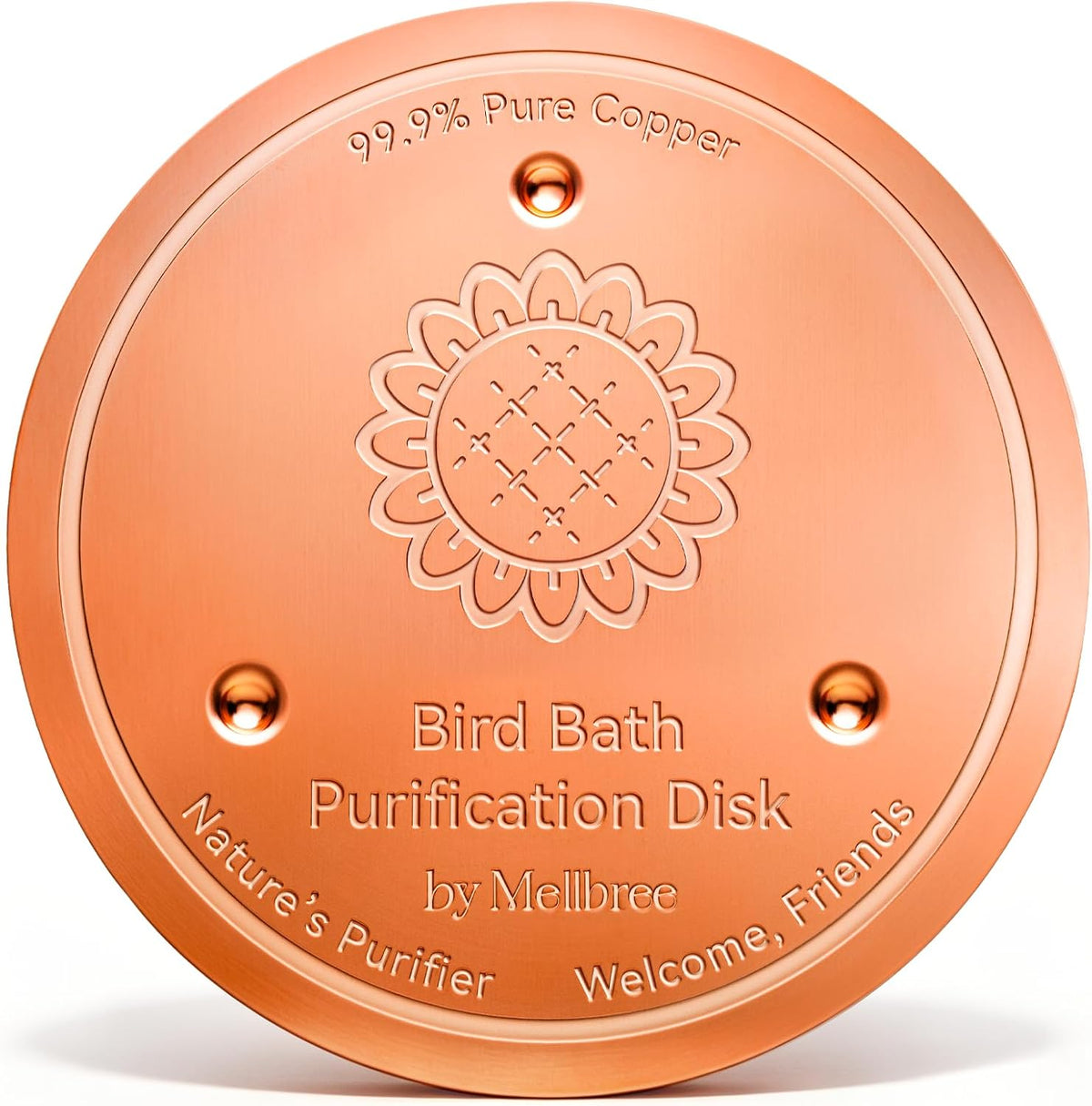 Mellbree 4-Pack Copper Bird bird bath copper accessory